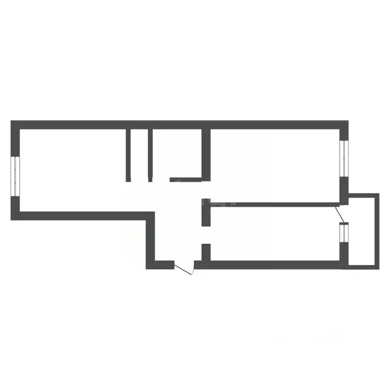 2-к кв. Воронежская область, Лиски ул. Титова, 34/1 (62.2 м) - Фото 2