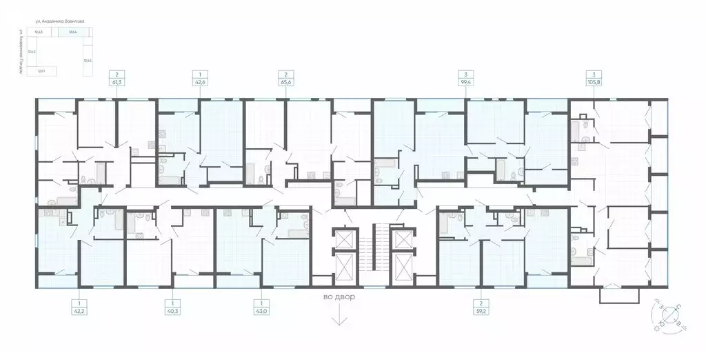 1-комнатная квартира: Екатеринбург, улица Вильгельма де Геннина, 59 ... - Фото 2