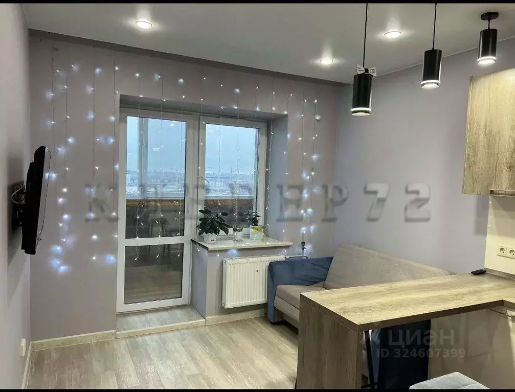 1-к кв. Тюменская область, Тюмень Интернациональная ул., 199к1 (46.0 ... - Фото 1