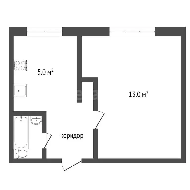 1-комнатная квартира: Воронеж, улица Писарева, 3А (29 м) - Фото 1