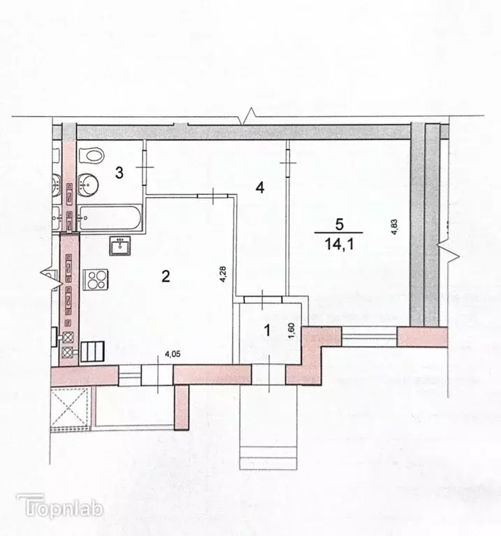 1-к кв. Волгоградская область, Волгоград ул. 70-летия Победы, 19 (44.3 ... - Фото 1