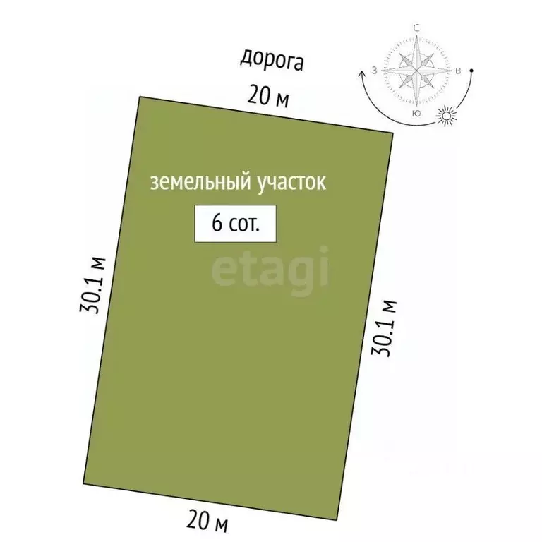 Участок в Крым, Судак муниципальный округ, с. Дачное, Бакаташ 1 кв-л  ... - Фото 2