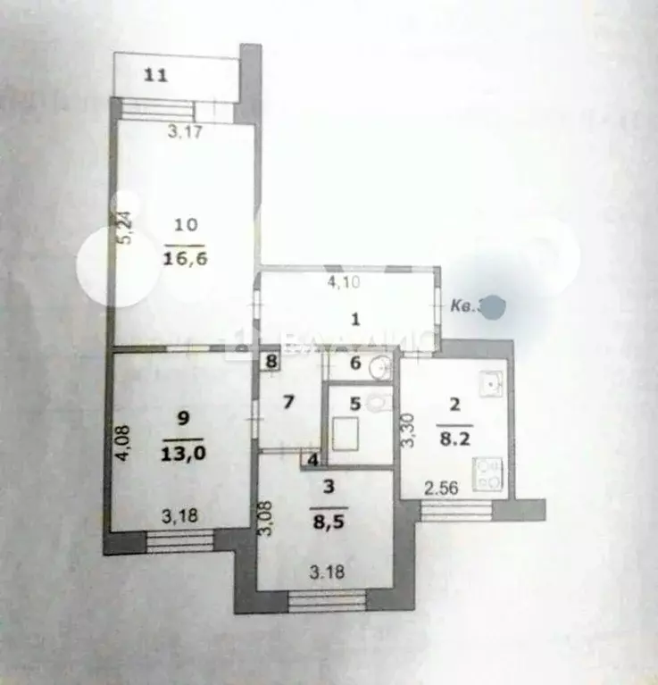 3-к кв. Белгородская область, Белгород ул. Победы, 73 (60.3 м) - Фото 1