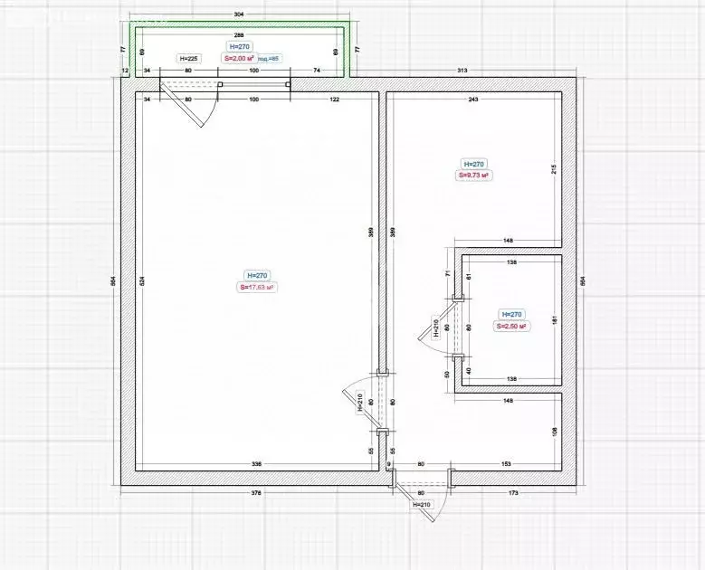 1-комнатная квартира: Омск, улица Труда, 9А (30 м) - Фото 2