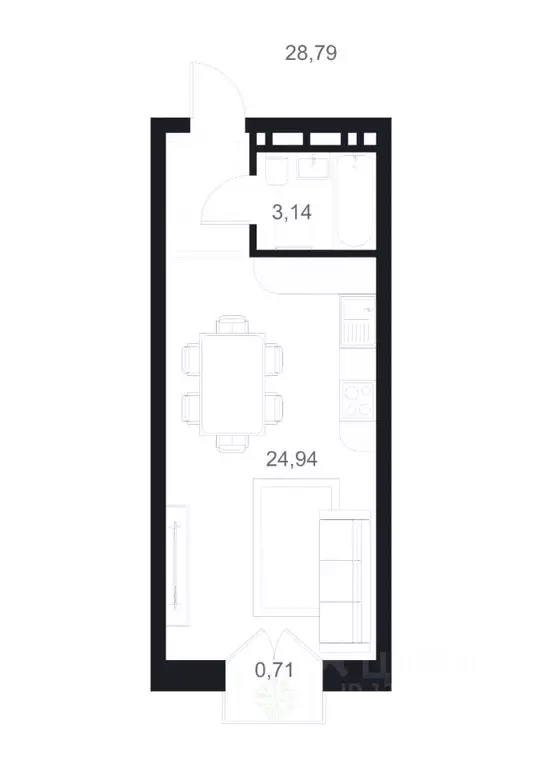 Студия Дагестан, Каспийск ул. М. Халилова, 1А (28.79 м) - Фото 1