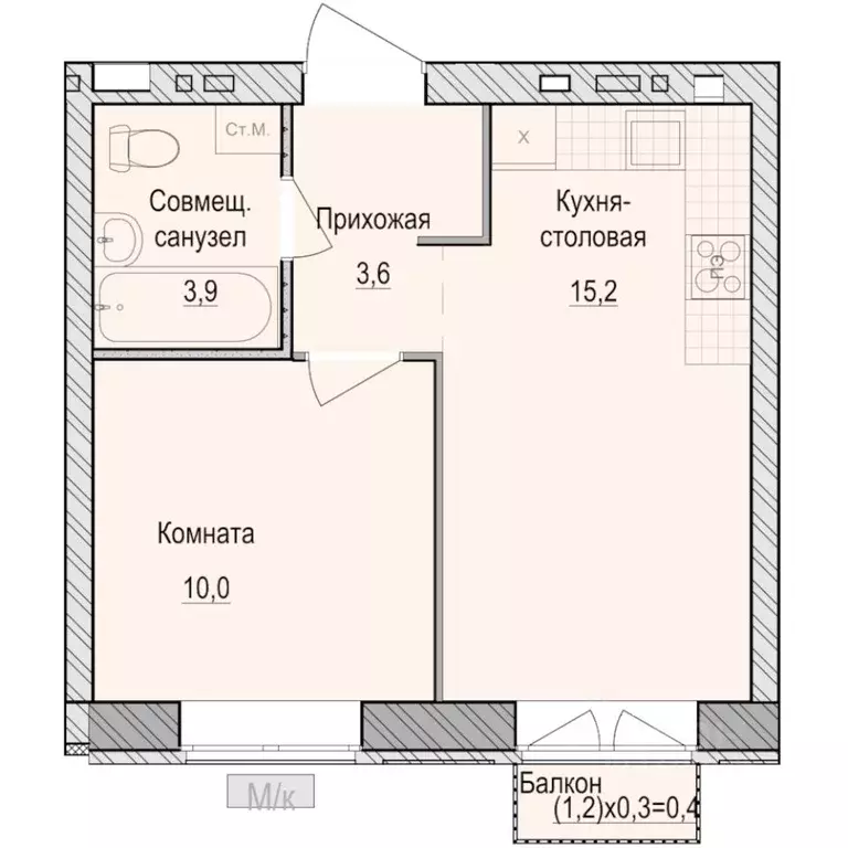 1-к кв. Удмуртия, Завьяловский район, с. Первомайский Санвилл жилой ... - Фото 1