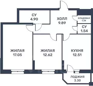 2-к кв. Свердловская область, Верхняя Пышма Зеленая ул, 1в (61.1 м) - Фото 1