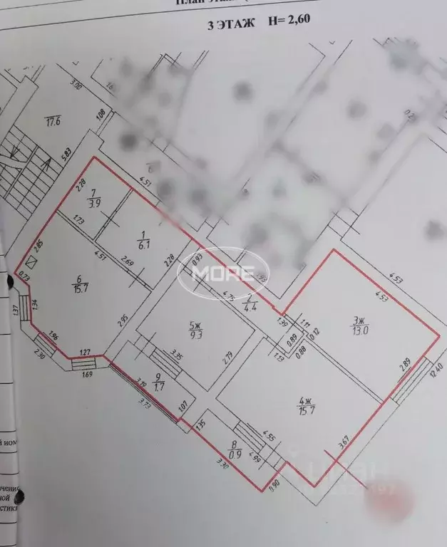3-к кв. Калининградская область, Гурьевский муниципальный округ, пос. ... - Фото 2