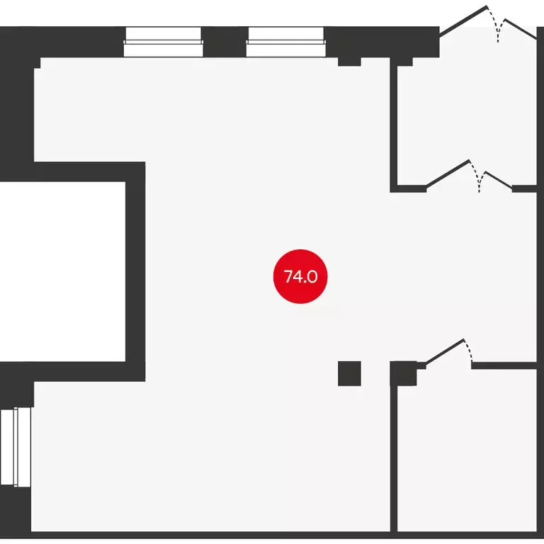 Офис (74.01 м) - Фото 2