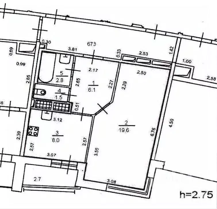 1-к кв. Санкт-Петербург Туристская ул., 22Б (38.0 м) - Фото 2