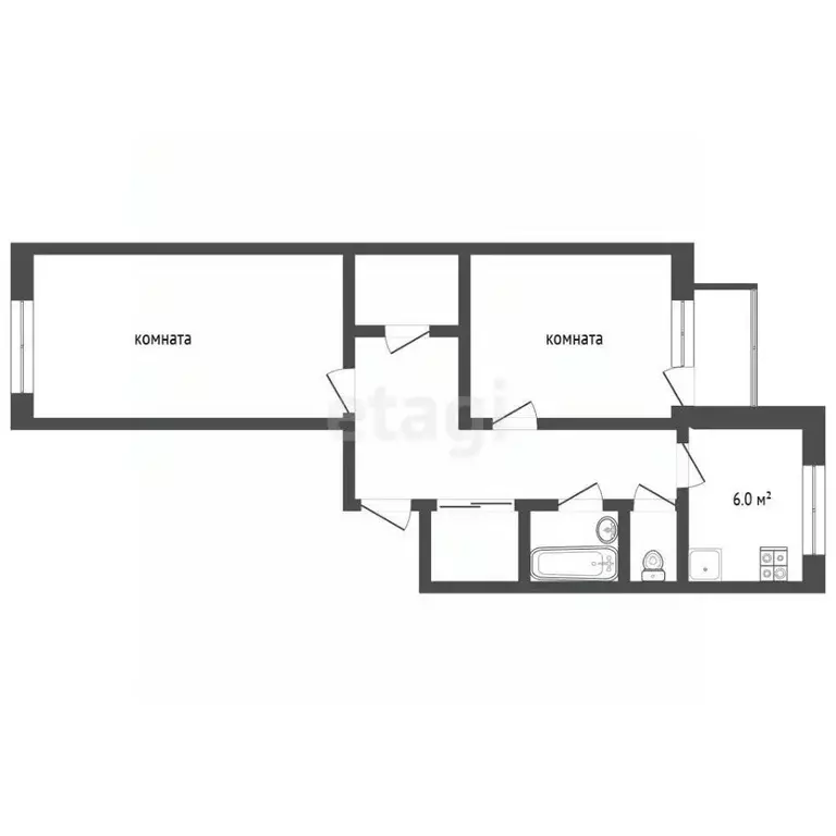 2-к кв. Москва ул. Расплетина, 2 (61.4 м) - Фото 2