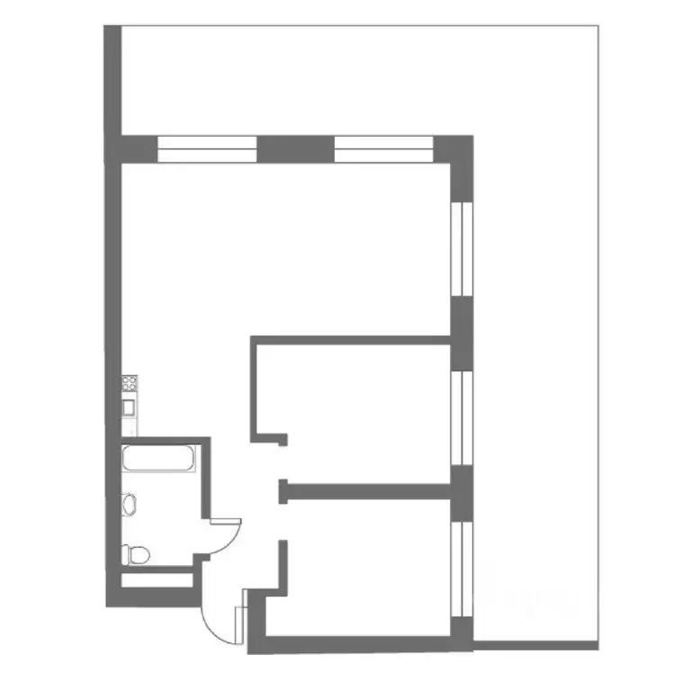 3-к кв. Краснодарский край, Сочи городской округ, Дагомыс пгт ш. ... - Фото 2