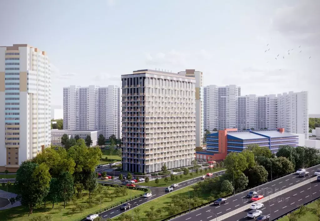 Студия Московская область, Одинцово ул. Чистяковой, 8к2 (22.58 м) - Фото 1