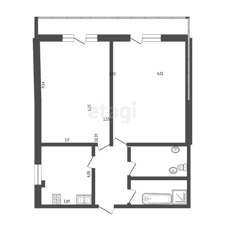 2-комнатная квартира: Сочи, улица Шишкина, 21 (47.5 м) - Фото 0