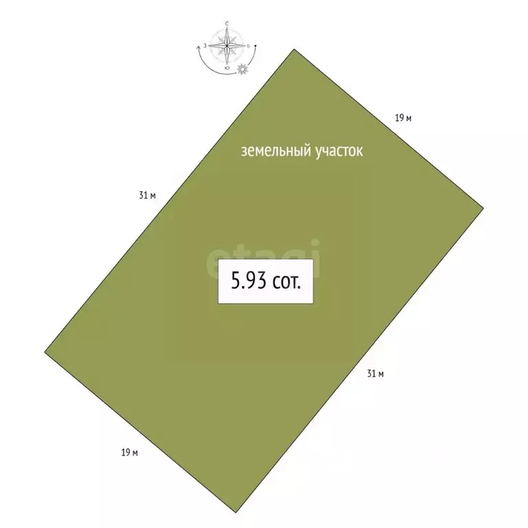 Участок в Новосибирская область, Бердск Марьин Лог СНТ, ул. 50-я (5.93 ... - Фото 2