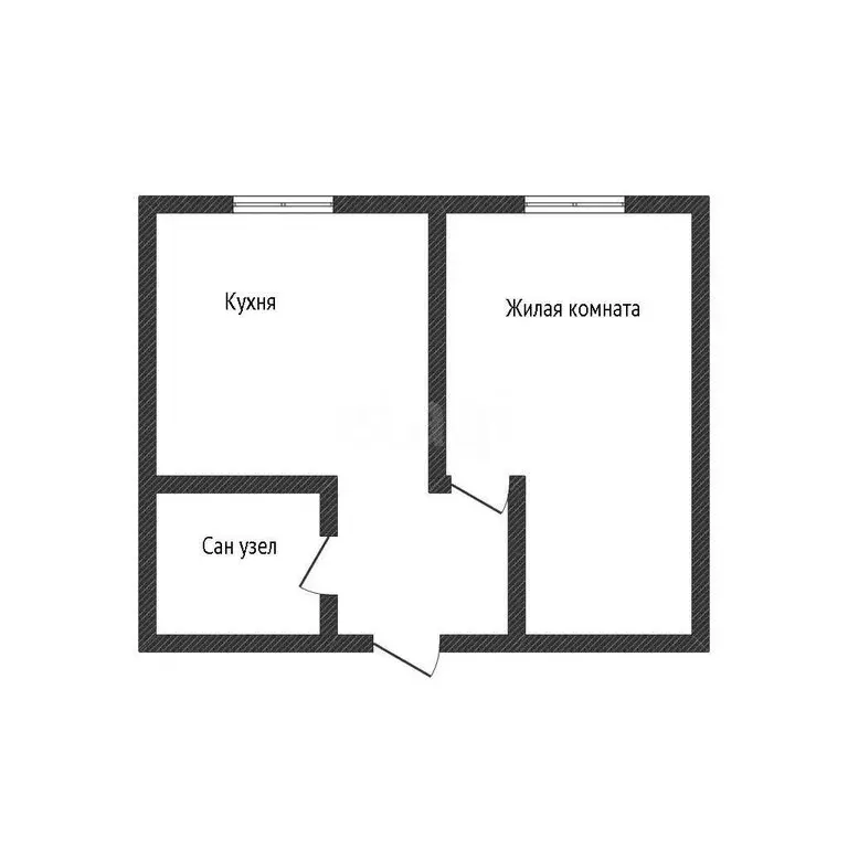 1-комнатная квартира: село Ельцовка, Ульяновская улица, 11 (26.2 м) - Фото 1