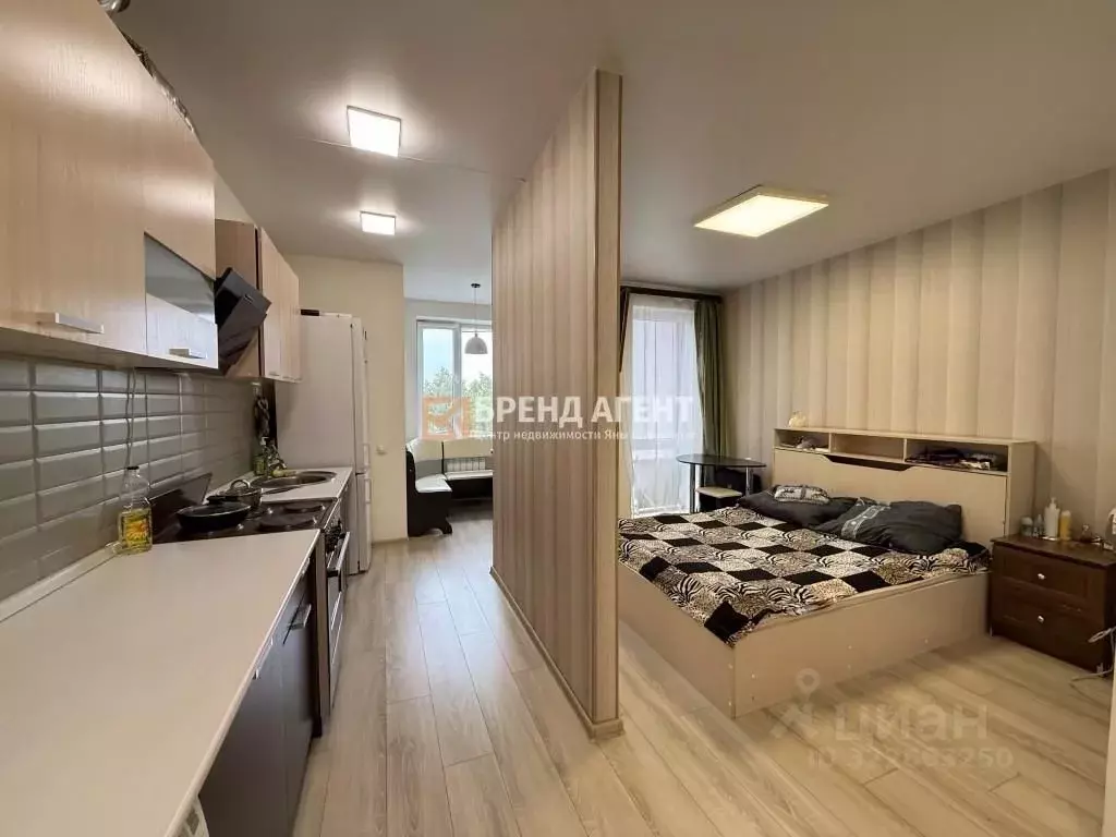 Студия Белгородская область, Белгород ул. Семейная, 19 (30.4 м) - Фото 1