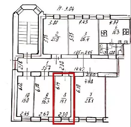 Комната Санкт-Петербург Гатчинская ул., 1/56 (14.1 м) - Фото 1