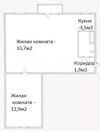 2-к. квартира, 55,2 м, 5/5 эт. - Фото 0