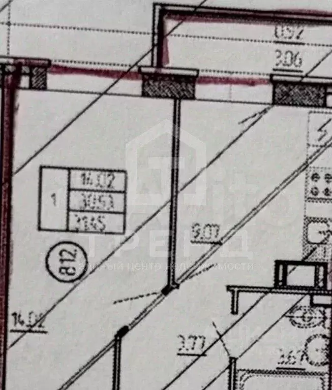 1-к кв. Ленинградская область, Всеволожский район, пос. Бугры ул. ... - Фото 2