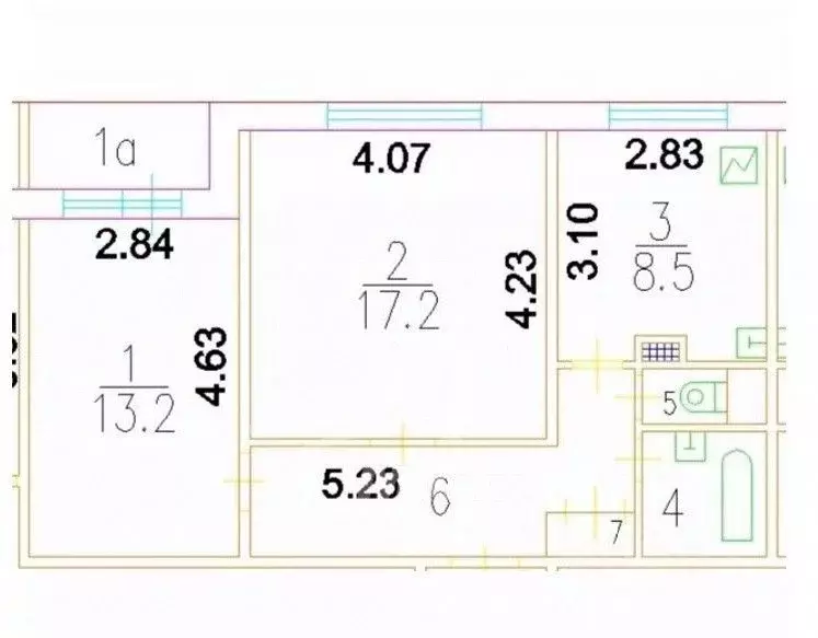 2-к кв. Москва ул. Плеханова, 31К1 (54.5 м) - Фото 2
