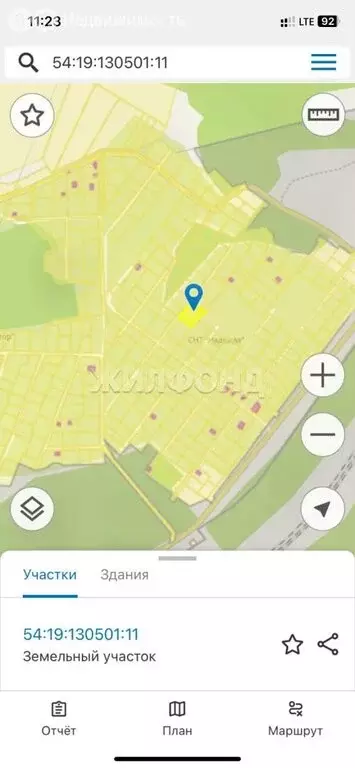 Участок в Раздольненский сельсовет, СНТ Надежда (11.97 м) - Фото 1
