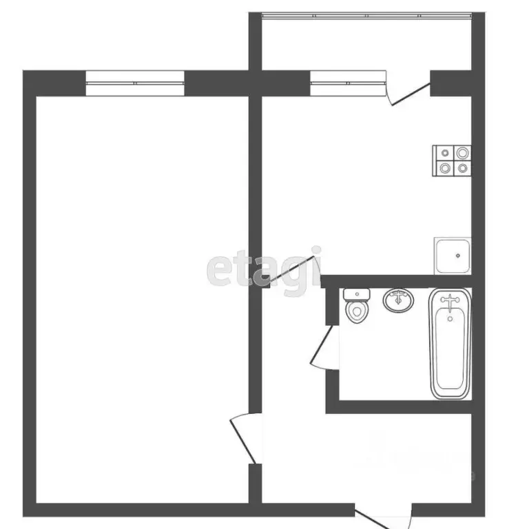 1-к кв. Мордовия, Саранск ул. Косарева, 115 (41.5 м) - Фото 1