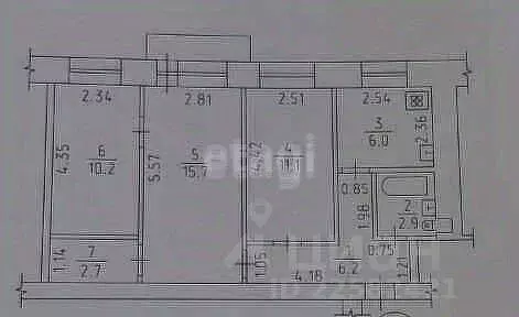 3-к кв. Удмуртия, Ижевск ул. Воровского, 136А (54.8 м) - Фото 1