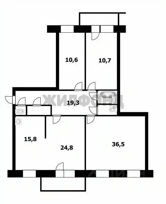 4-к кв. Новосибирская область, Новосибирск Военная ул., 9/1 (141.4 м) - Фото 0