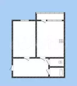 1-к. квартира, 48,8 м, 2/3 эт. - Фото 0