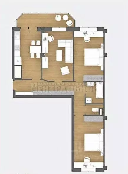 3-к кв. Смоленская область, Смоленск Кловская ул., 11А (88.3 м) - Фото 1