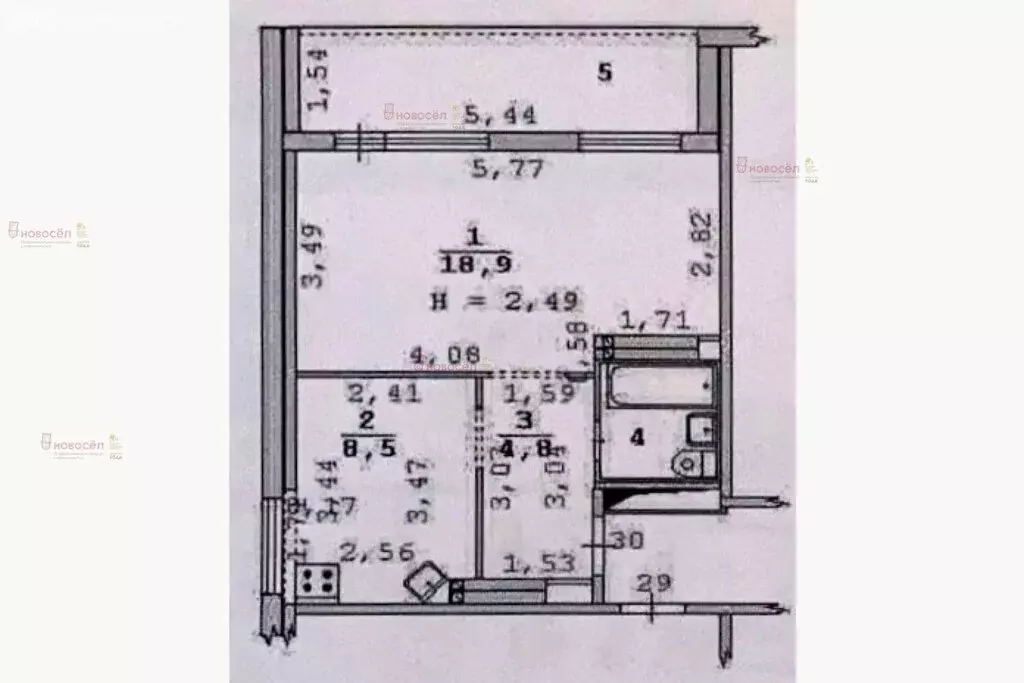 1-комнатная квартира: Екатеринбург, улица Бебеля, 136 (35 м) - Фото 0