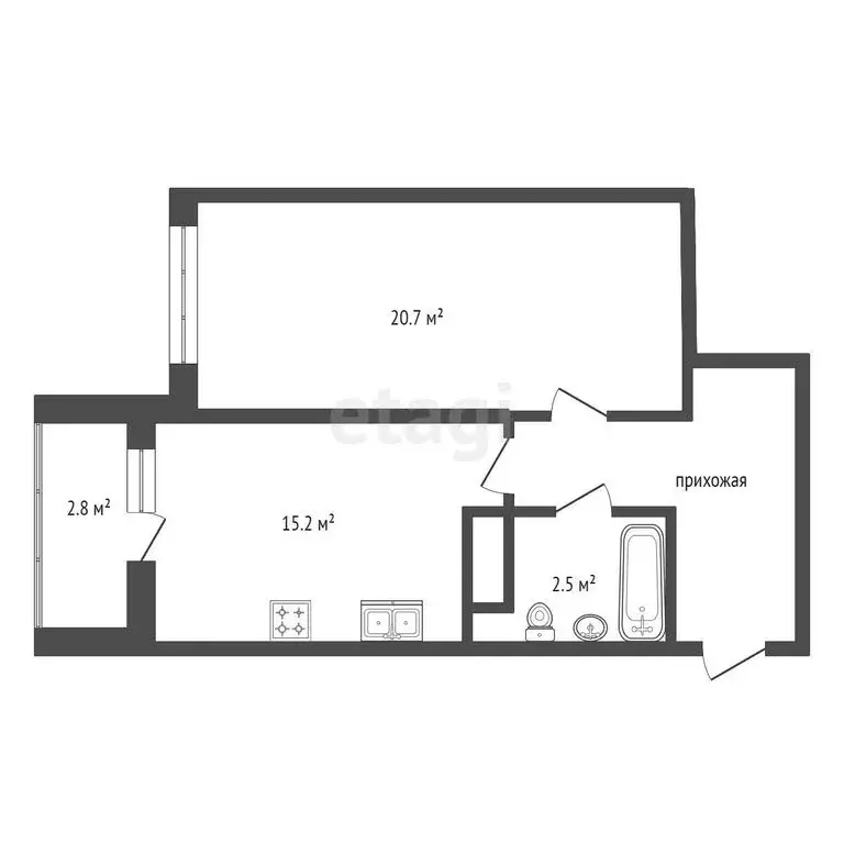1-комнатная квартира: Пенза, Ладожская улица, 9 (48.9 м) - Фото 0