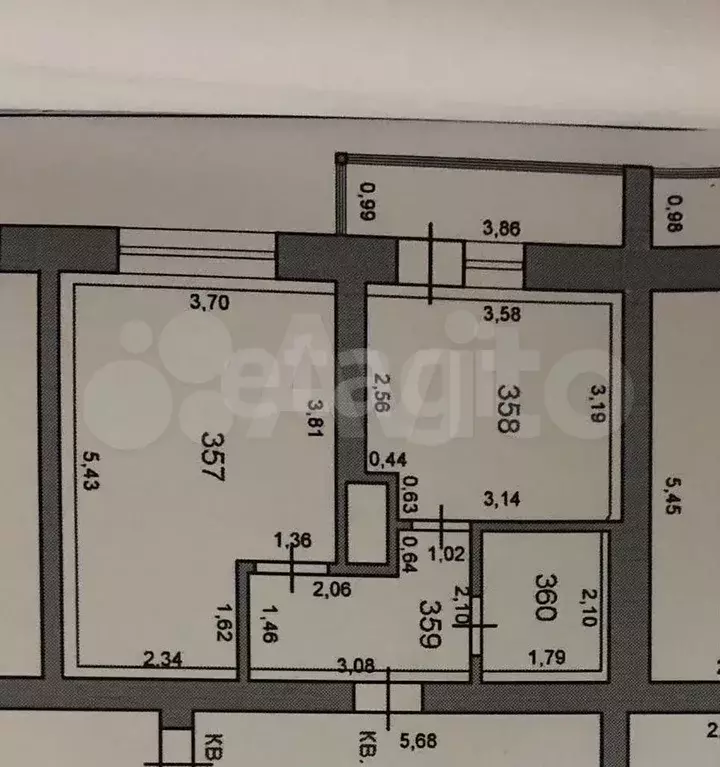 1-к. квартира, 38,1 м, 8/9 эт. - Фото 0