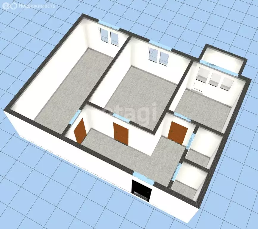 2-комнатная квартира: Губкин, улица Победы, 32 (53.3 м) - Фото 1