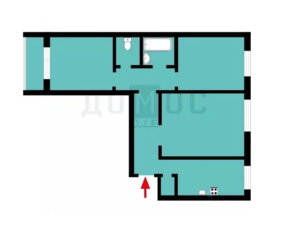 3-к кв. Свердловская область, Екатеринбург ул. Бисертская, 23 (62.2 м) - Фото 2