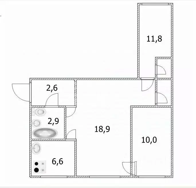 3-к кв. Хабаровский край, Хабаровск ул. Истомина, 42А (55.2 м) - Фото 1