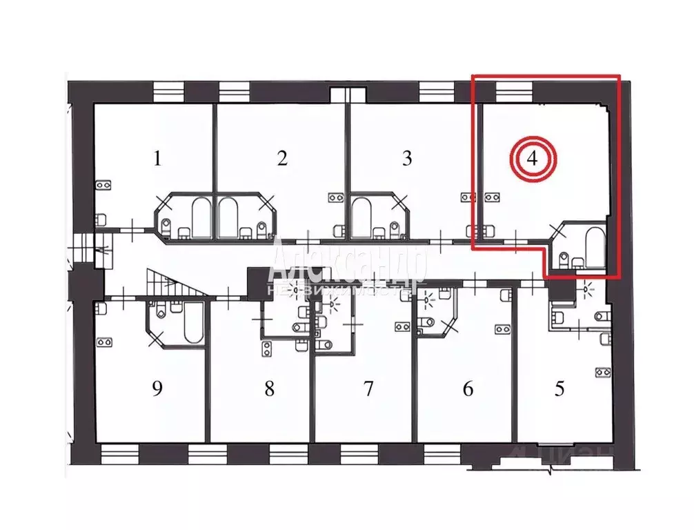 Студия Санкт-Петербург 4-я Советская ул., 8 (23.1 м) - Фото 1