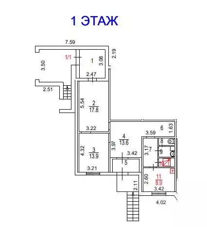 Помещение свободного назначения в Москва ул. Академика Понтрягина, 11 ... - Фото 2