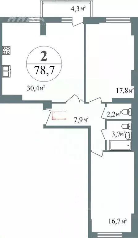 2-к кв. Нижегородская область, Нижний Новгород 2-я Оранжерейная ул., ... - Фото 1