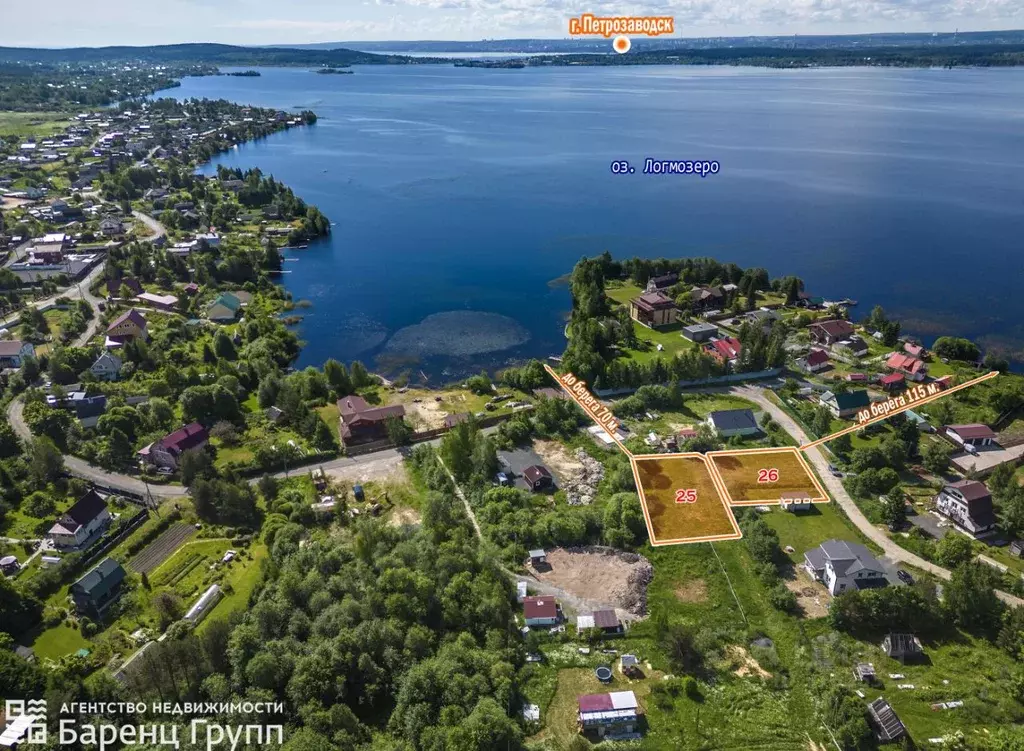 Участок в Карелия, Прионежский район, с. Заозерье Островная ул. (15.0 ... - Фото 1