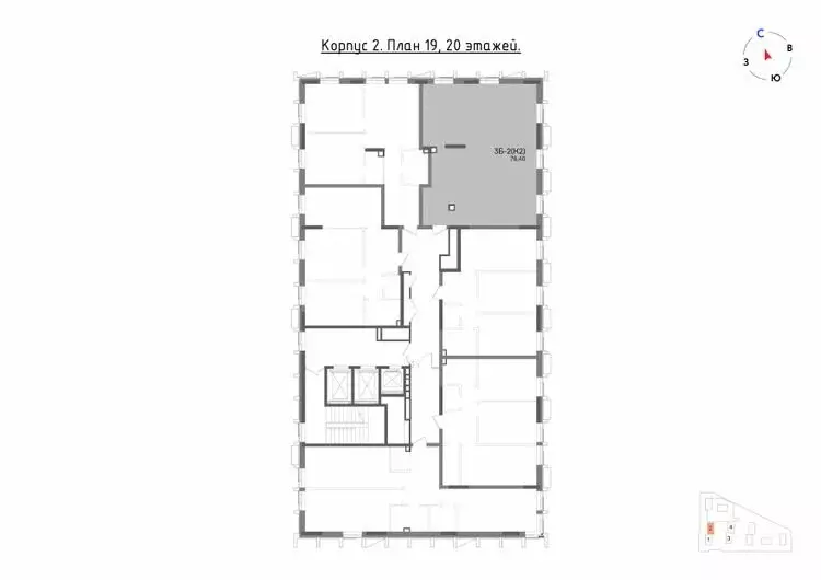 3-комнатная квартира: Казань, Бухарская улица, 5 (78.4 м) - Фото 1