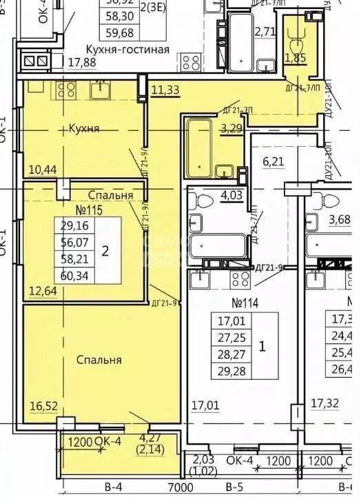 2-к кв. Курская область, Курск Театральная ул., 18 (60.34 м) - Фото 0