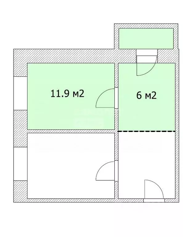 Комната Вологодская область, Вологда ул. Мохова, 37 (11.9 м) - Фото 1