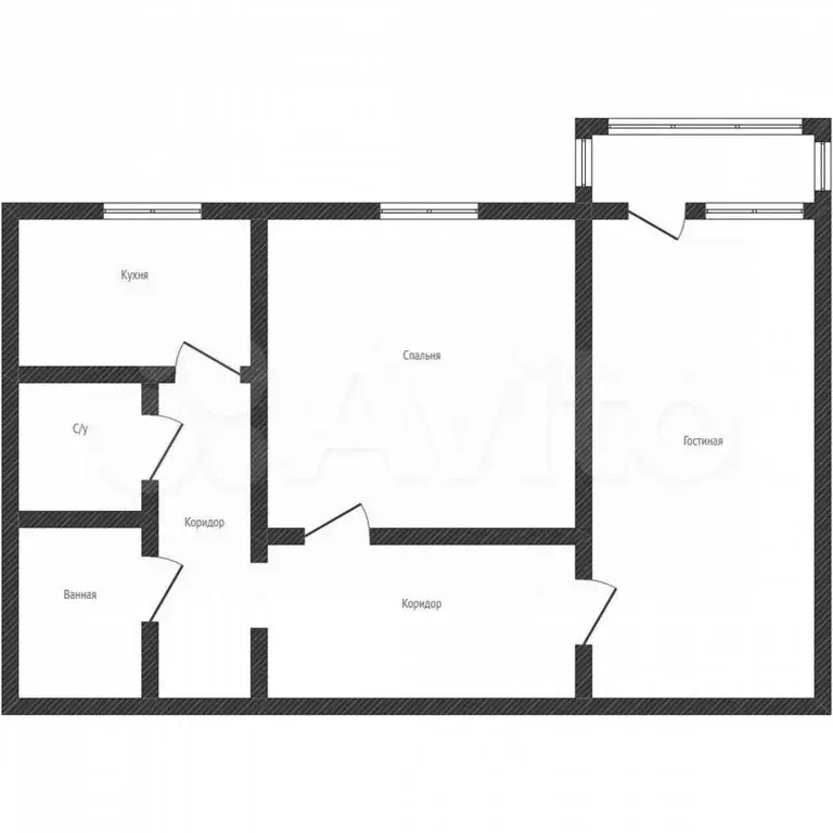 2-к. квартира, 52 м, 7/9 эт. - Фото 0