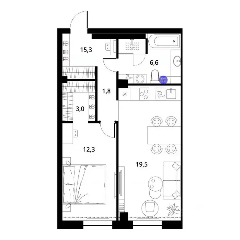 1-к кв. Владимирская область, Киржач Красный Октябрь мкр, ул. ... - Фото 1