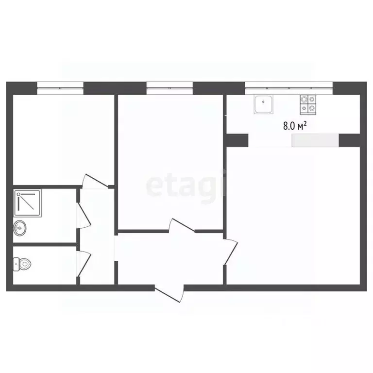 2-к кв. Ставропольский край, Кисловодск ул. Марины Расковой (54.0 м) - Фото 1