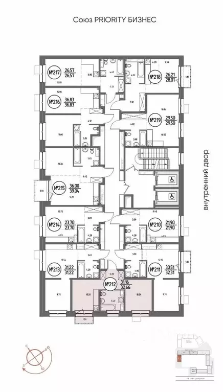 1-к кв. Иркутская область, Иркутск Макс жилой комплекс (32.66 м) - Фото 2