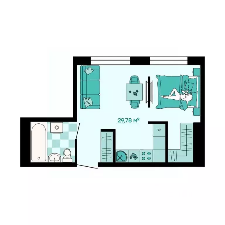 1-к кв. Приморский край, Владивосток ул. Грязелечебница (29.78 м) - Фото 1