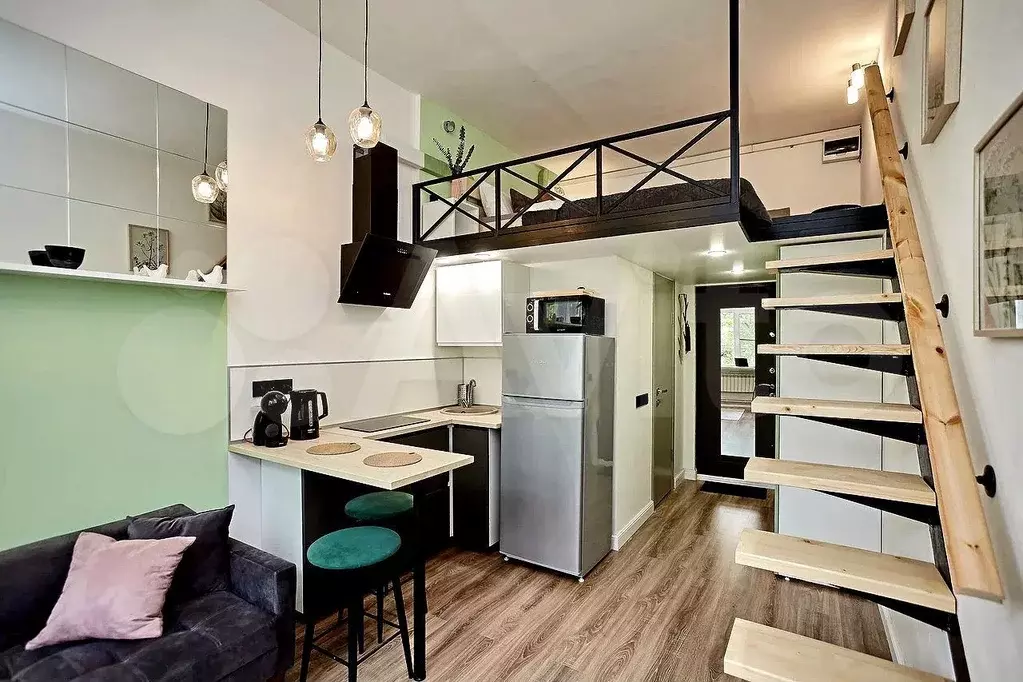 Апартаменты-студия, 25 м, 4/4 эт. - Фото 1